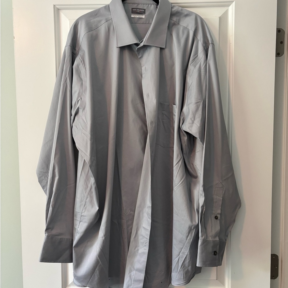 Van Heusen Light Gray Dress Shirt